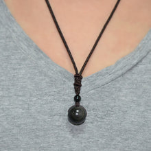 Black Rainbow Obsidian Necklace