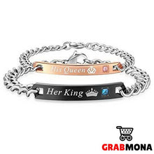 Her King, His Queen Couple Bracelet