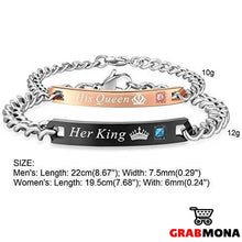 Her King, His Queen Couple Bracelet
