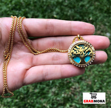 Gold Tree of Life Diffuser Necklace