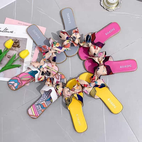 KOREAN RAINBOW FLAT SANDALS