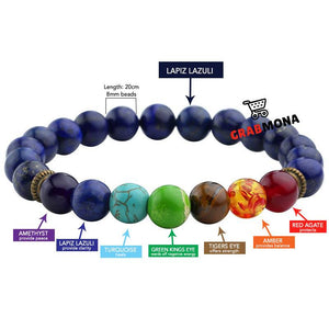 7 Chakra Lapiz Lazuli Bracelet (Limited Edition)