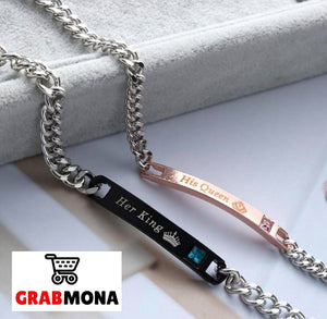 Her King, His Queen Couple Bracelet