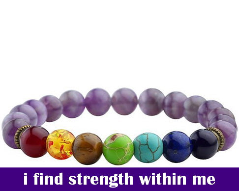 7 Chakra Amethyst Bracelet (Limited Edition)