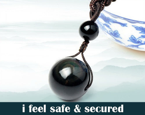 Black Rainbow Obsidian Necklace
