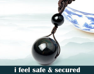 Black Rainbow Obsidian Necklace