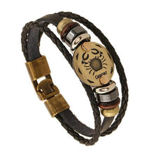 Vintage Zodiac Leather Bracelet (Limited Edition)