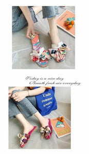 KOREAN RAINBOW FLAT SANDALS
