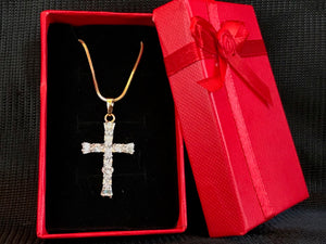 Hearts On Fire Cross Necklace
