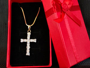Hearts On Fire Cross Necklace