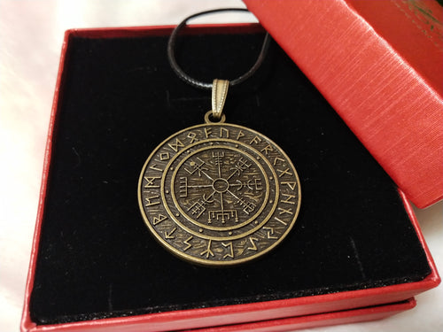Compass Money Amulet Necklace