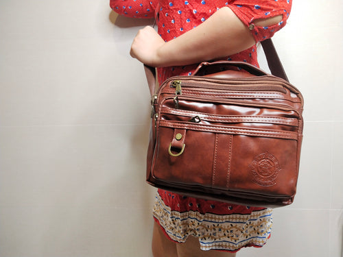 PU LEATHER SLING BAG ( BUY 1 TAKE 1)