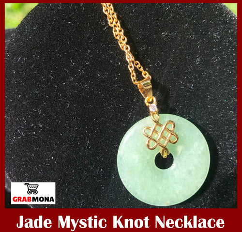 Jade Mystic Knot Necklace