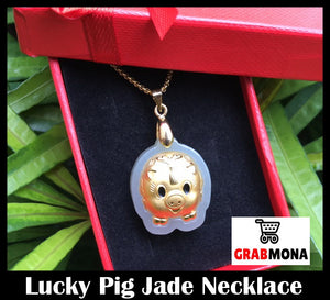 Lucky Pig Jade Necklace
