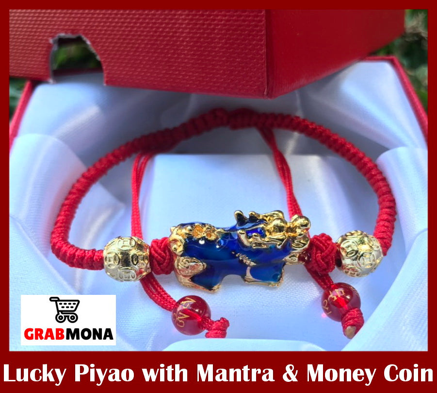 Lucky Piyao With Mantra & Money Coin