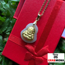 Laughing Buddha Jade Necklace