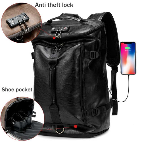 Modern Leather Backpack