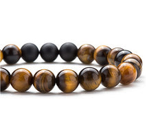 Premium Tiger Eye Bracelet with Black Onyx