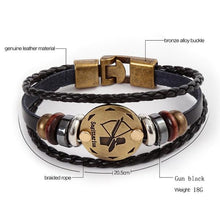 Vintage Zodiac Leather Bracelet (Limited Edition)