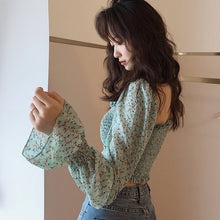 CHIFFON FLORAL CROP TOP (BUY 1 GET 1)