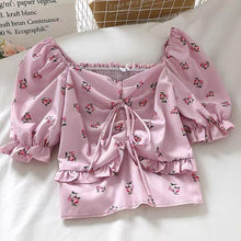 CINDY FLORAL CROP TOP (BUY 1 GET 1)