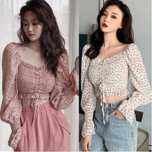CHIFFON FLORAL CROP TOP (BUY 1 GET 1)