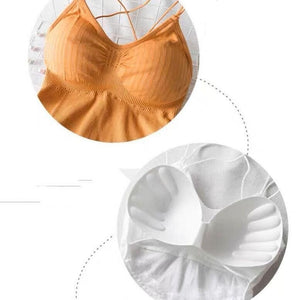 GRABMONA BACKLESS CROSSBACK BRALETTE CROP TOP (BUY 1 GET 3)