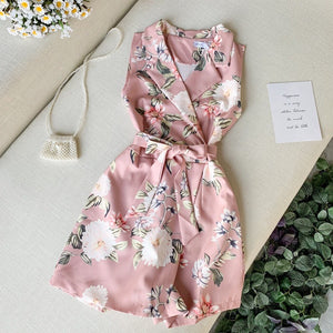 Nicole Floral Rompers Dress