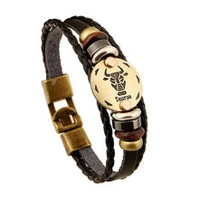 Vintage Zodiac Leather Bracelet (Limited Edition)