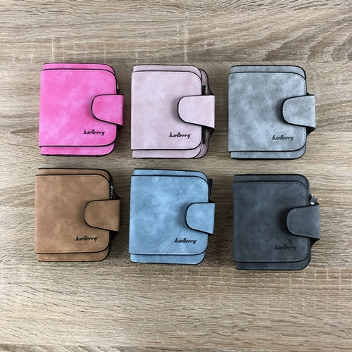Matte Short Leather Wallets