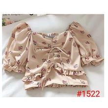 CINDY FLORAL CROP TOP (BUY 1 GET 1)