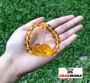 Citrine Piyao Wealth Magnet Bracelet