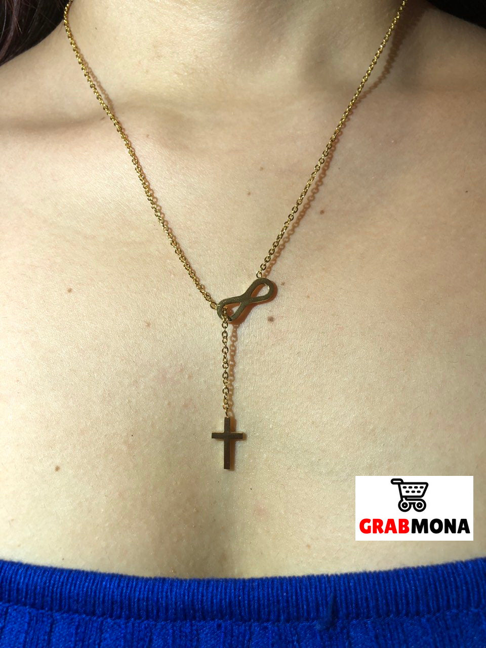 Forevermore Infinity Cross Necklace