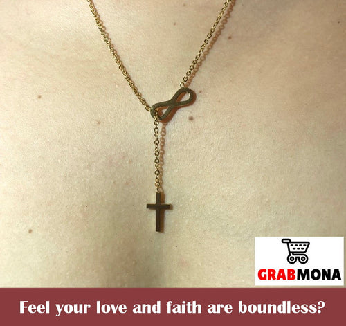 Forevermore Infinity Cross Necklace