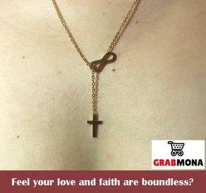 Forevermore Infinity Cross Necklace