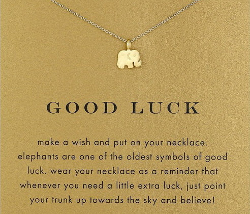 Goodluck Elephant Necklace