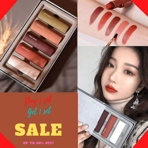 MONA'S 5 IN 1 MATTE LIPSTICK & LIP TINT (BUY1 TAKE 1)