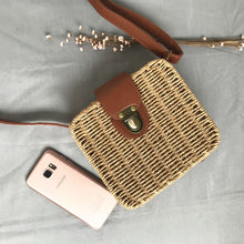 Straw Rattan Sling Bag